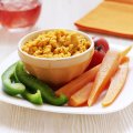 Roasted carrot & houmous dip