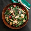 Warm double bean & tuna salad