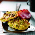 Caerphilly cheese & leek pancakes